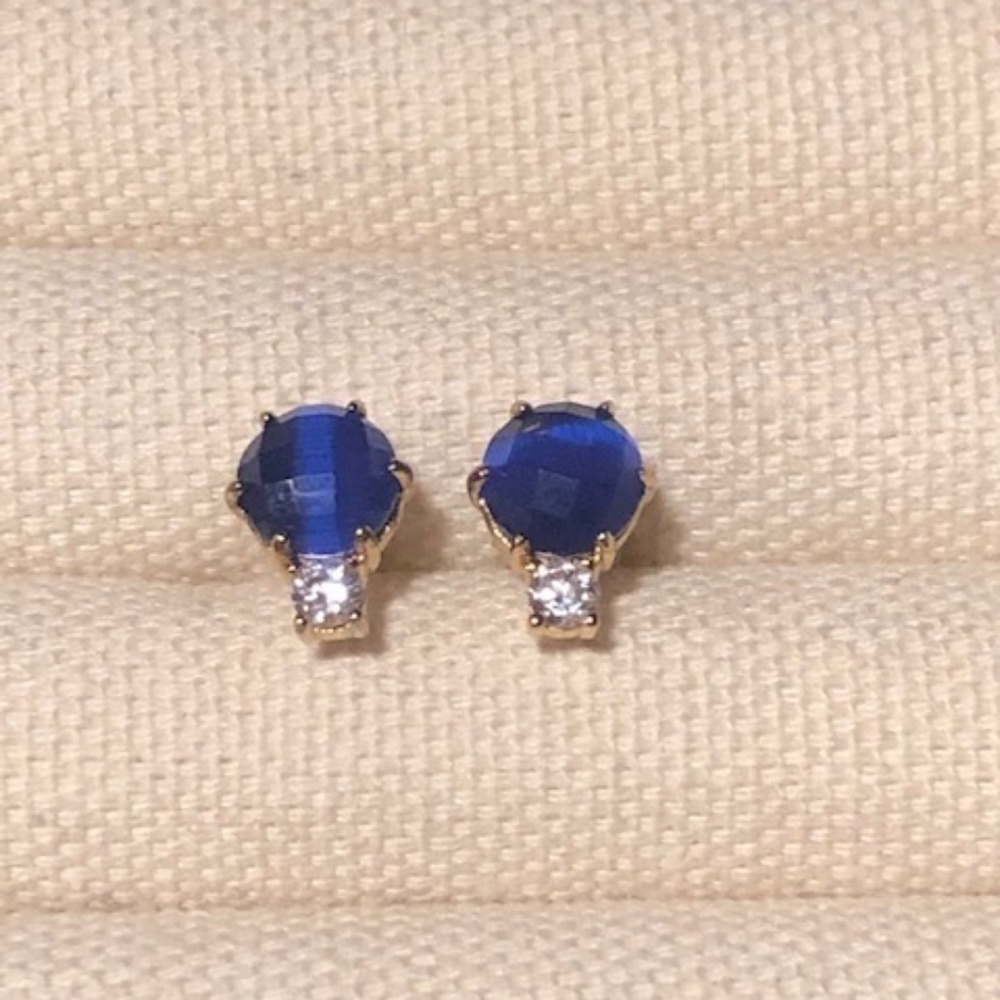 Round CZ Stud Earrings